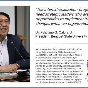 Dr. Feliciano G. Calora, Jr., president of Benguet State University