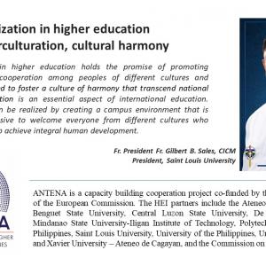 Internationalization in higher education to foster interculturation, cultural harmony